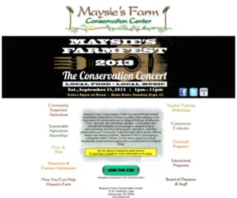 Maysiesfarm.org(Maysie's Farm Conservation Center) Screenshot