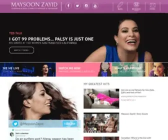 Maysoon.com(Maysoon Zayid) Screenshot