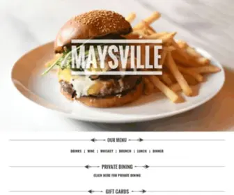 Maysvillenyc.com(Food & Bourbon) Screenshot