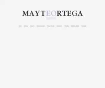 Mayteortega.com(Representación artística de actores y actrices) Screenshot