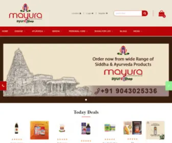 Mayuraayur.com(Online store for siddha ayurvedic medicines & products Order Online or Call Us) Screenshot