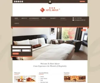 Mayurhotel.com(Hotel Mayur) Screenshot