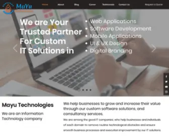 Mayutech.com(MAYU Technologies) Screenshot