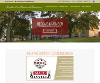 Mayvillechamber.com(Mayville Area Chamber) Screenshot