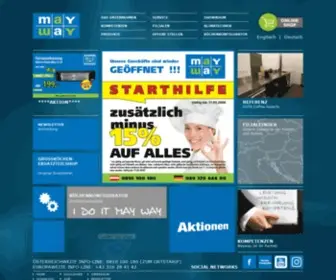 Mayway.eu(Fachmarkt für Gastrotechnik) Screenshot