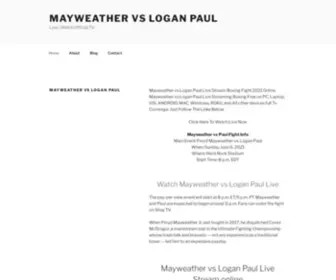 Mayweatherloganpaulvs.com(MAYWEATHER Vs LOGAN PAUL) Screenshot