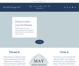 Maywebdesign.com(A web design company) Screenshot