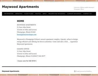 Maywoodapts.com(Maywood Apartments) Screenshot