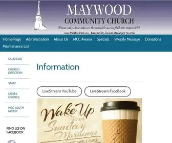 Maywoodcommunitychurch.org(Maywood Community Church) Screenshot