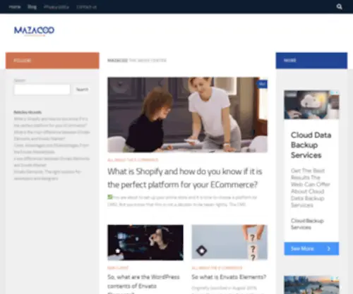 Mazacod.com(How To Get Envato Elements Free Trial) Screenshot