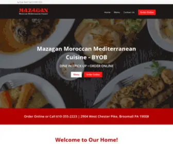 Mazaganmoroccancuisine.com(Mazagan Moroccan Mediterranean Cuisine) Screenshot