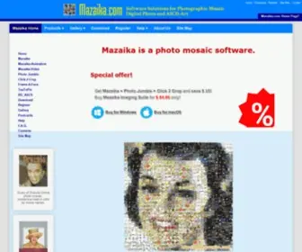 Mazaika.com(Photo mosaic programs) Screenshot