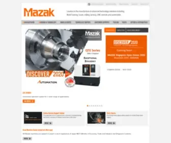 Mazak.com.sg(Yamazaki Mazak Singapore) Screenshot