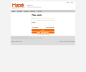 Mazakcorp.com(Service Portal) Screenshot