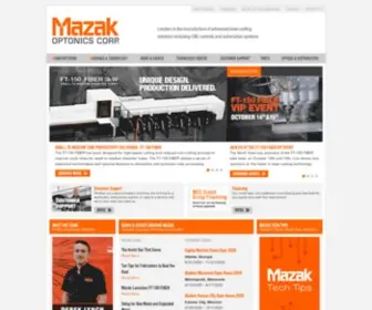 Mazakoptonics.com(Mazak Optonics) Screenshot