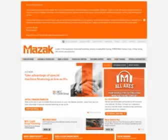 Mazakusa.com(Mazak Corporation) Screenshot