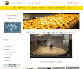 Mazapanesbarroso.com(Mazapán de Toledo) Screenshot