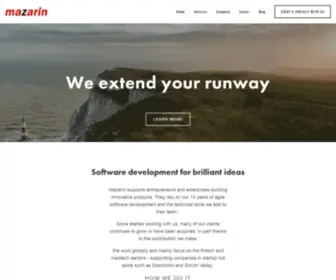 Mazarin.io(Software Development Consultancy and Offshore IT Solutions Provider) Screenshot