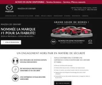Mazdadegranby.com(Concessionnaire Mazda à Granby) Screenshot