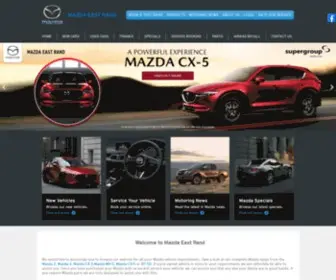 Mazdaeastrand.co.za(Mazda Cars) Screenshot