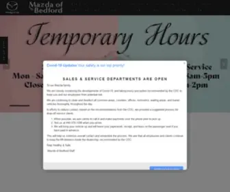 Mazdaofbedford.com(Visit Us Today For Your New Mazda) Screenshot