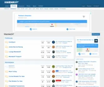 Mazdas247.com(The World's Largest & Most Active All) Screenshot