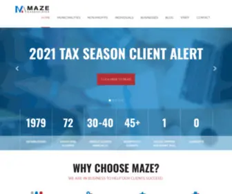 Mazeassociates.com(Maze & Associates) Screenshot