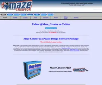 Mazecreator.com(Maze Creator Puzzle Software) Screenshot