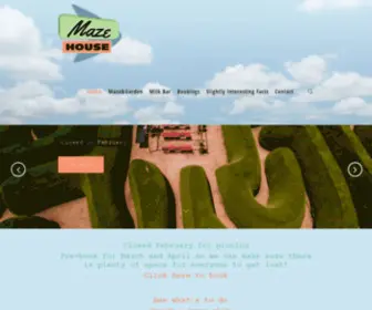 Mazehouse.com.au(Hedge maze) Screenshot