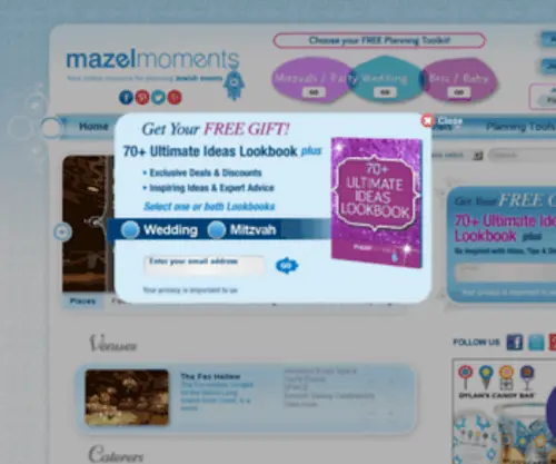 Mazelmoments.com(Bar & Bat Mitzvah) Screenshot