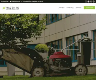 Mazento.com(Landscaping & Interlocking) Screenshot