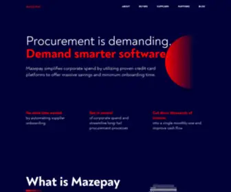 Mazepay.com(Procurement reworked) Screenshot