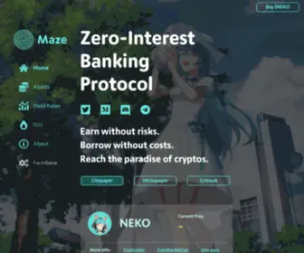 Mazeprotocol.com(Maze Protocol) Screenshot