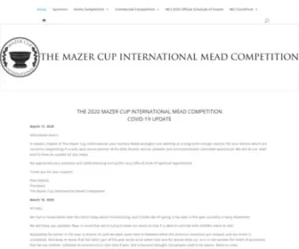 Mazercup.org(The Mazer Cup International Mead Competition) Screenshot