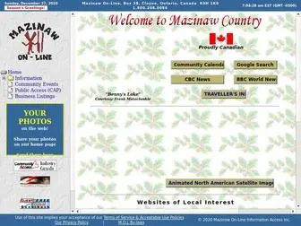 Mazinaw.on.ca(Mazinaw On) Screenshot