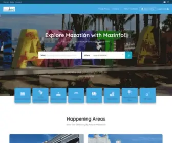 Mazinfo.com(Mazatlan's Information Directory) Screenshot