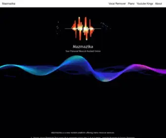 Mazmazika.com(The Ultimate Music Planet) Screenshot