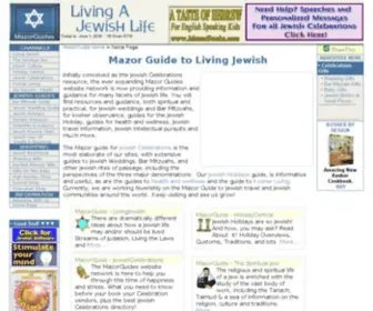 Mazornet.com(MazorGuide to Living Jewish) Screenshot