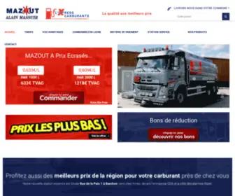 Mazoutmassuir.be(Mazout au meilleur prix à liège) Screenshot