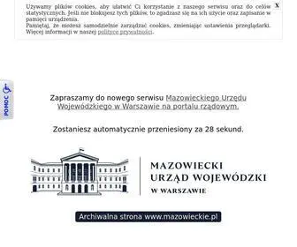 Mazowieckie.pl(Mazowiecki Urząd Wojewódzki w Warszawie) Screenshot