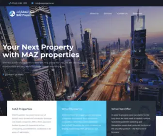 Mazproperties.ae(MAZ Properties) Screenshot