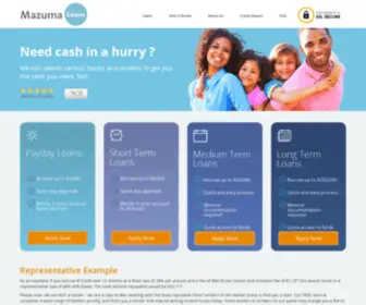 Mazumaloans.co.za(Best Place to Get a Loan) Screenshot