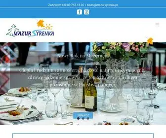 Mazursyrenka.com(Wypoczynek i konferencje nad rzek) Screenshot