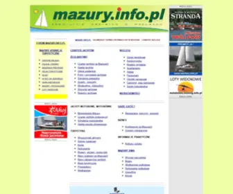 Mazury.info.pl(MAZURY INFO PL) Screenshot