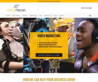 Mazz.com(Business video production and video marketing services for small business) Screenshot