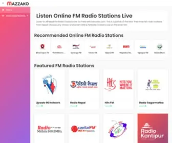 Mazzako.com(Listen Nepali FM Online Live) Screenshot