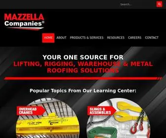 Mazzellacompanies.com(Lifting, Rigging, Warehouse & Metal Roofing Products & Solutions) Screenshot