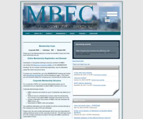 MB-Bec.ca(Manitoba Building Envelope Council) Screenshot