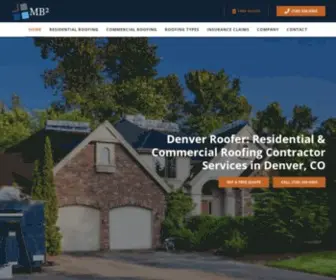 MB2Roofing.com(Denver Roofer) Screenshot