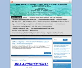 Mba-Architectural.com(MBA Architectural) Screenshot